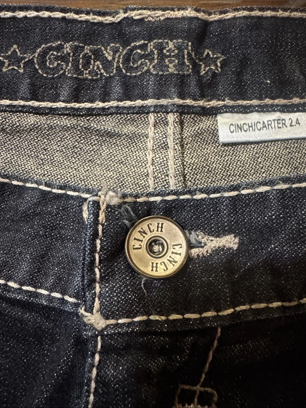 Cinch Carter 2.4 Dark Wash Men’s Jeans - Size 36x36 (99% Cotton)